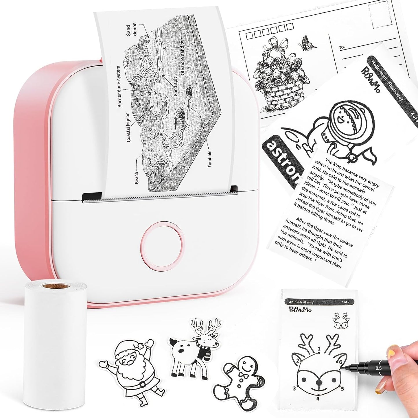 Inkless Mini Portable Printer