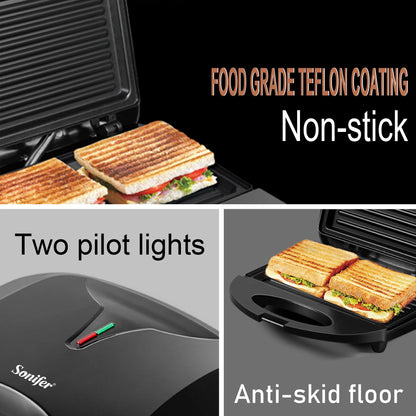 Electric Panini & Waffle Maker