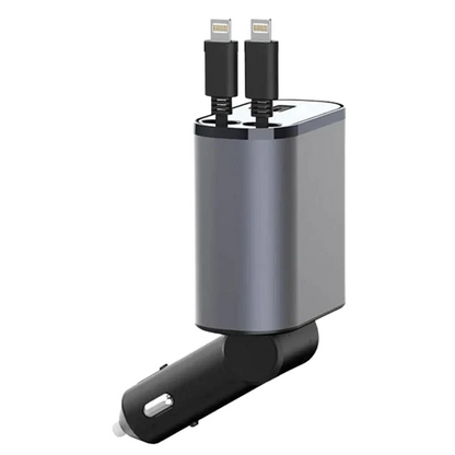 Retractable 4 in 1 Fast Car Charger